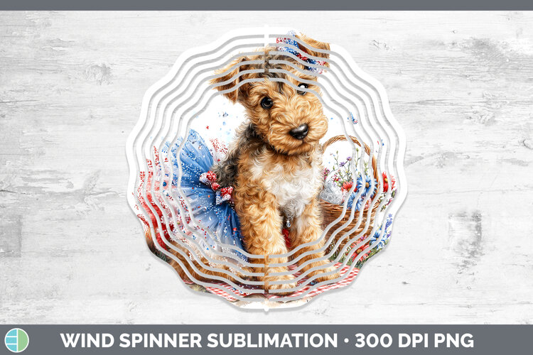 GorgeousDogs 04 Patriotic Wind Spinner design.
