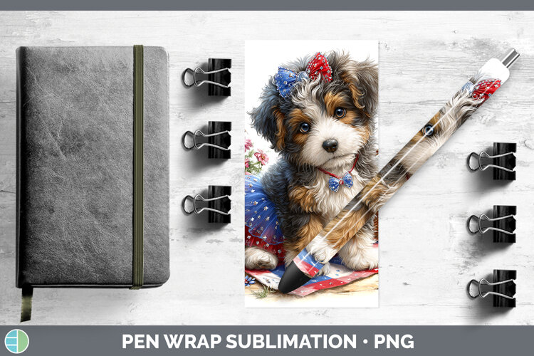 GorgeousDogs 04 Patriotic Pen Wrap design.