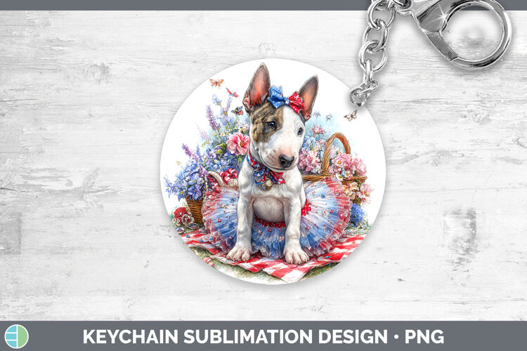 GorgeousDogs 04 Patriotic Keychain design.