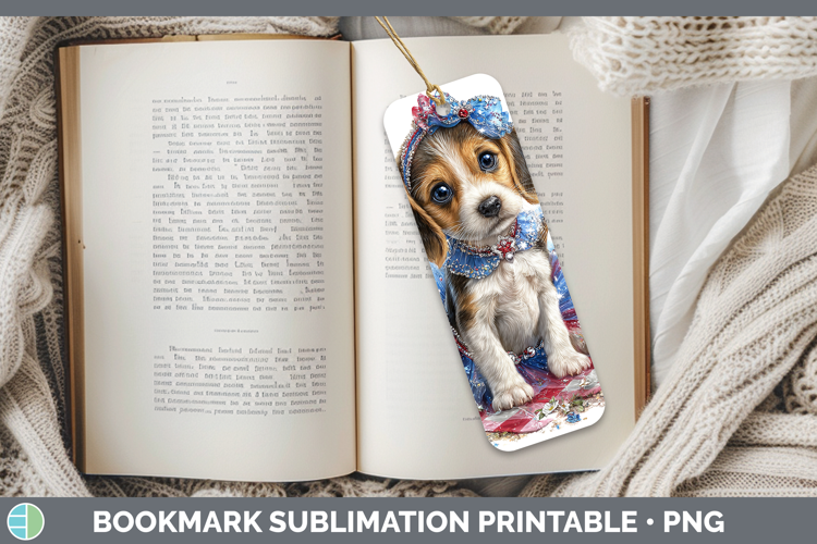 Dogs 04 Patriotic English Coonhound Bookmark Sublimation Pri