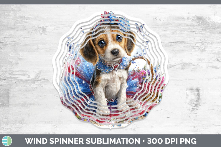 GorgeousDogs 04 Patriotic Wind Spinner design.