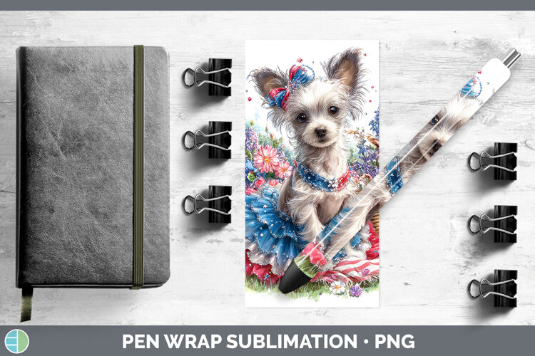 GorgeousDogs 04 Patriotic Pen Wrap design.