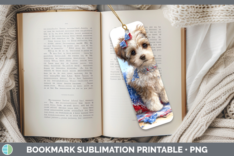 Dogs 04 Patriotic Havanese Bookmark Sublimation Printable De