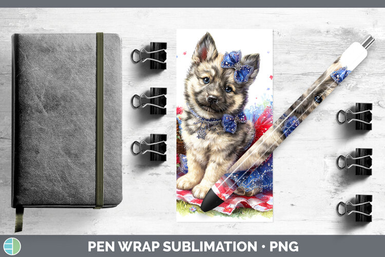 GorgeousDogs 04 Patriotic Pen Wrap design.
