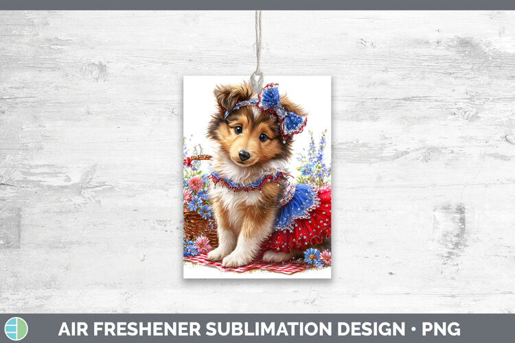 GorgeousDogs 04 Patriotic Air Freshener design.