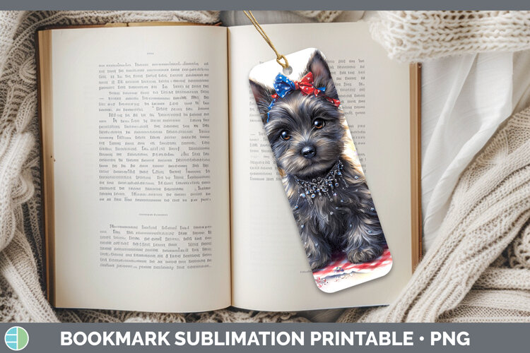 GorgeousDogs 04 Patriotic Bookmark design.