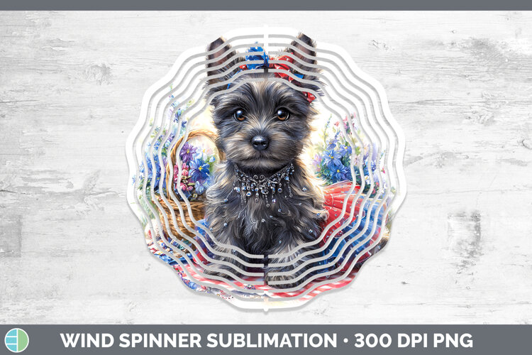 GorgeousDogs 04 Patriotic Wind Spinner design.