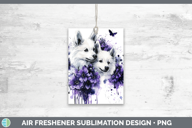 Dogs 04 Purple Drips American Eskie Air Freshener Sublimatio