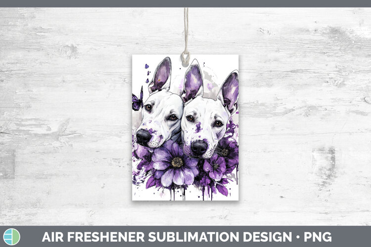GorgeousDogs 04 Purple Drips Air Freshener design.