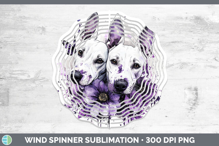 GorgeousDogs 04 Purple Drips Wind Spinner design.