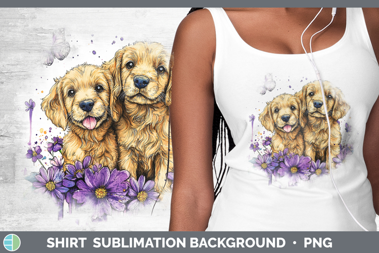 GorgeousDogs 04 Purple Drips Shirt design.