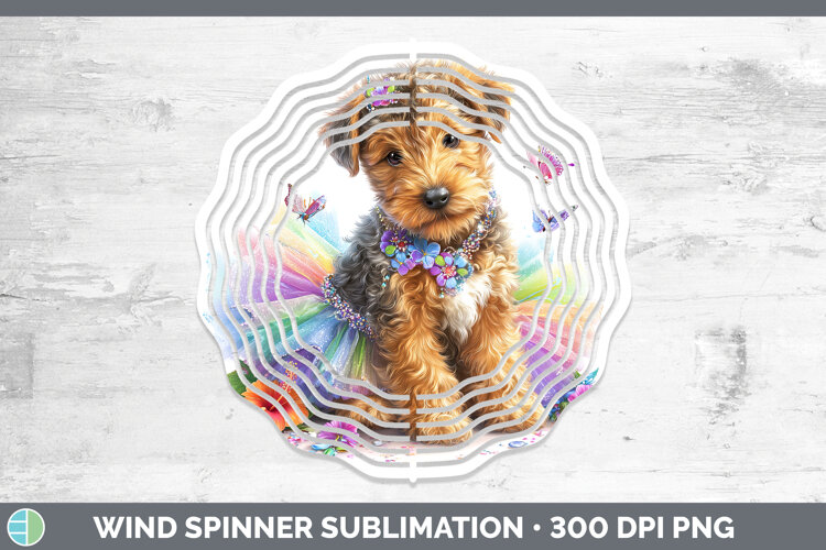 GorgeousDogs 04 Rainbow Summer Wind Spinner design.