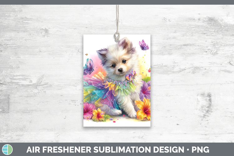 Dogs 04 Rainbow Summer American Eskie Air Freshener Sublimat