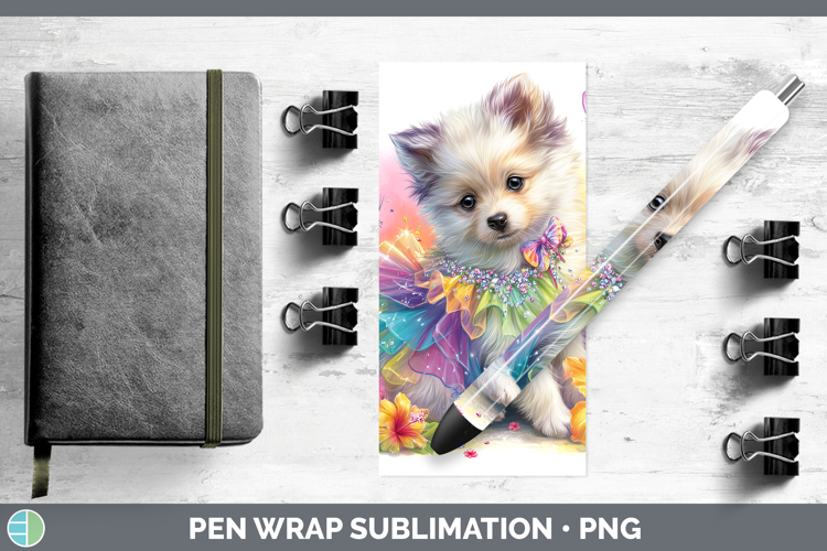 Dogs 04 Rainbow Summer American Eskie Pen Wrap Sublimation P