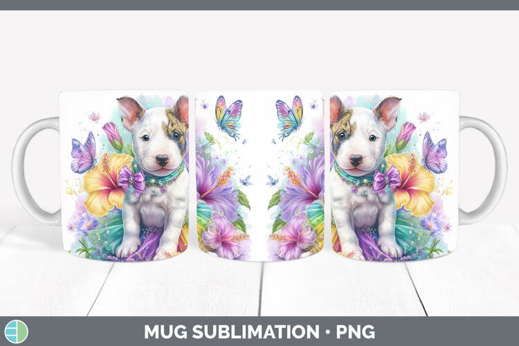 GorgeousDogs 04 Rainbow Summer Mug Wrap design.