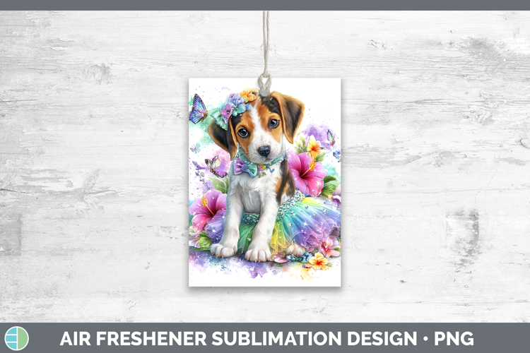 Dogs 04 Rainbow Summer English Coonhound Air Freshener Subli