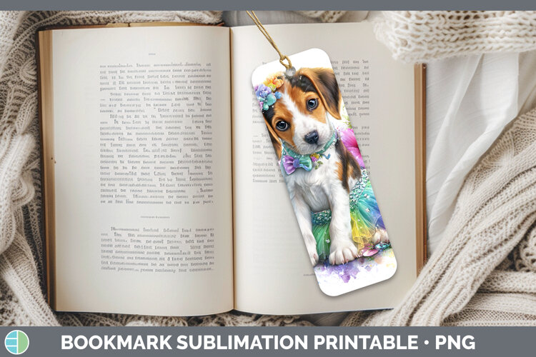 GorgeousDogs 04 Rainbow Summer Bookmark design.