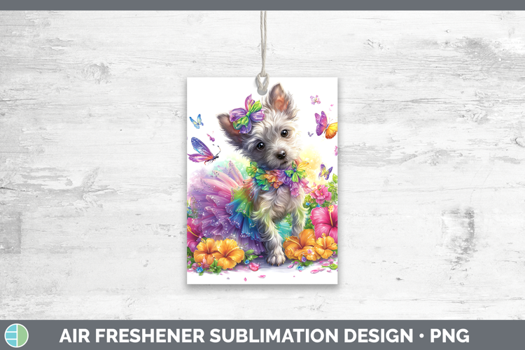 Dogs 04 Rainbow Summer Hairless Chinese Crested Air Freshene