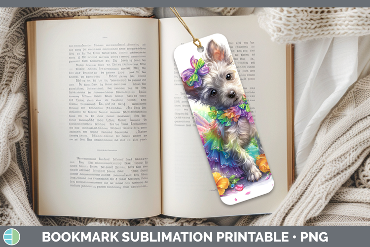 Dogs 04 Rainbow Summer Hairless Chinese Crested Bookmark Sub