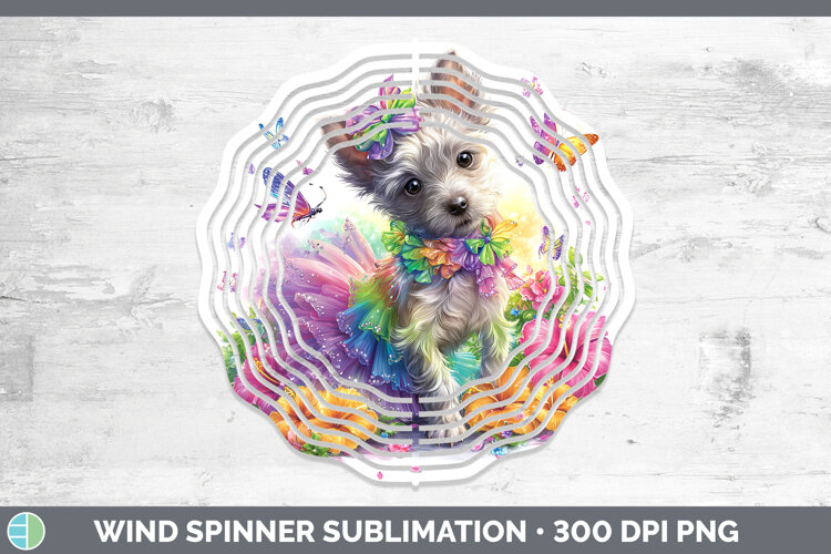 GorgeousDogs 04 Rainbow Summer Wind Spinner design.