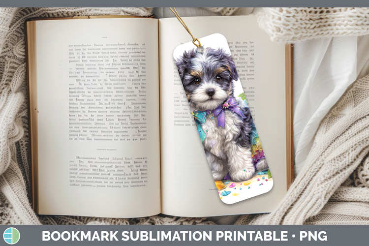 Dogs 04 Rainbow Summer Havanese Bookmark Sublimation Printab