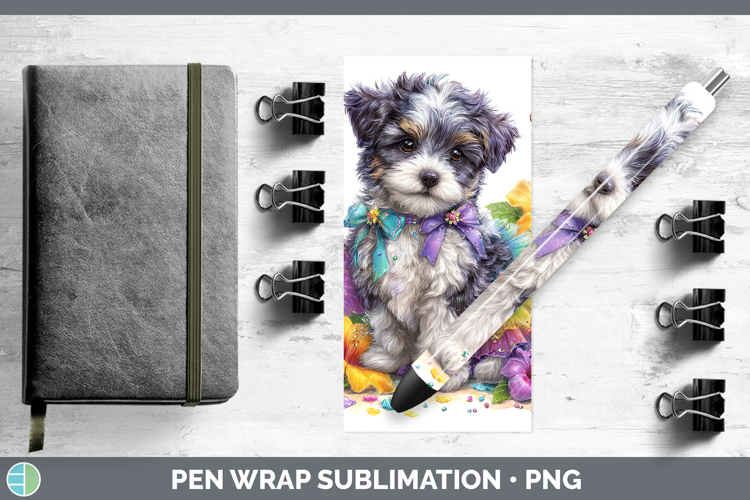 Dogs 04 Rainbow Summer Havanese Pen Wrap Sublimation Pen Des