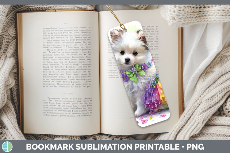 GorgeousDogs 04 Rainbow Summer Bookmark design.