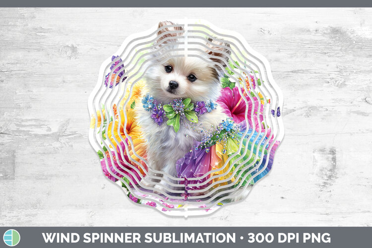 GorgeousDogs 04 Rainbow Summer Wind Spinner design.