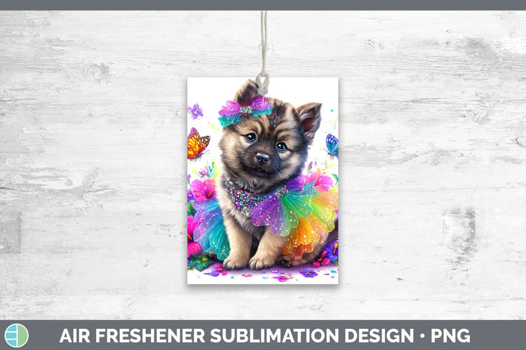 Dogs 04 Rainbow Summer Norwegian Elkhound Air Freshener Subl