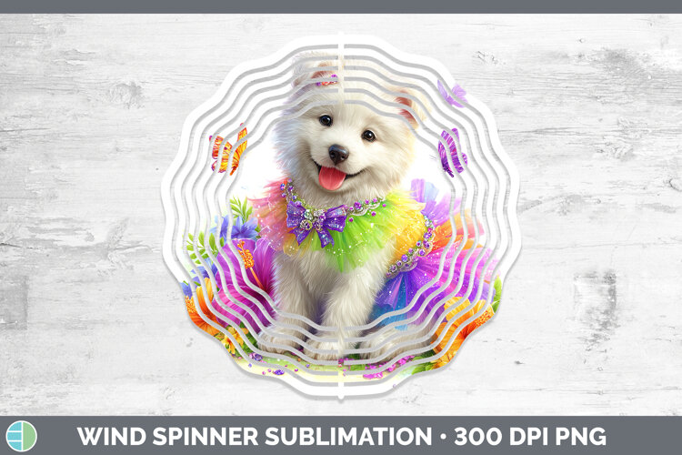 GorgeousDogs 04 Rainbow Summer Wind Spinner design.