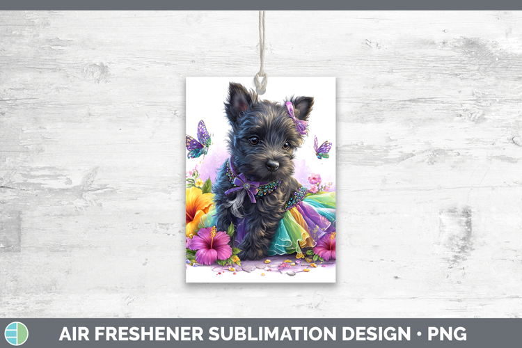 Dogs 04 Rainbow Summer Scottish Terrier Air Freshener Sublim