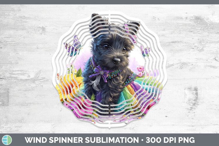 GorgeousDogs 04 Rainbow Summer Wind Spinner design.