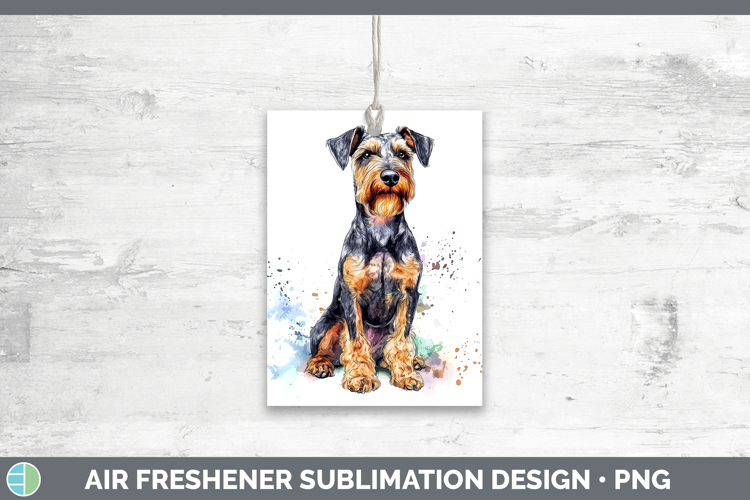 Dogs 04 Splash Airedale Terrier Air Freshener Sublimation Ca