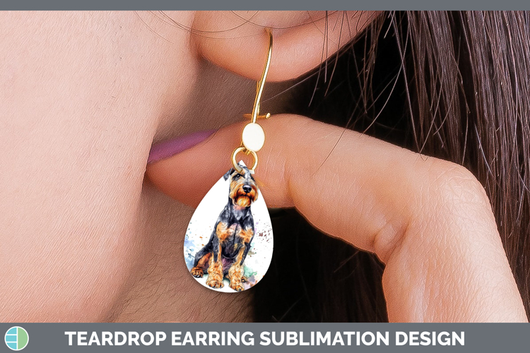 GorgeousDogs 04 Splash Teardrop Earrings design.