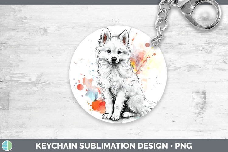 GorgeousDogs 04 Splash Keychain design.