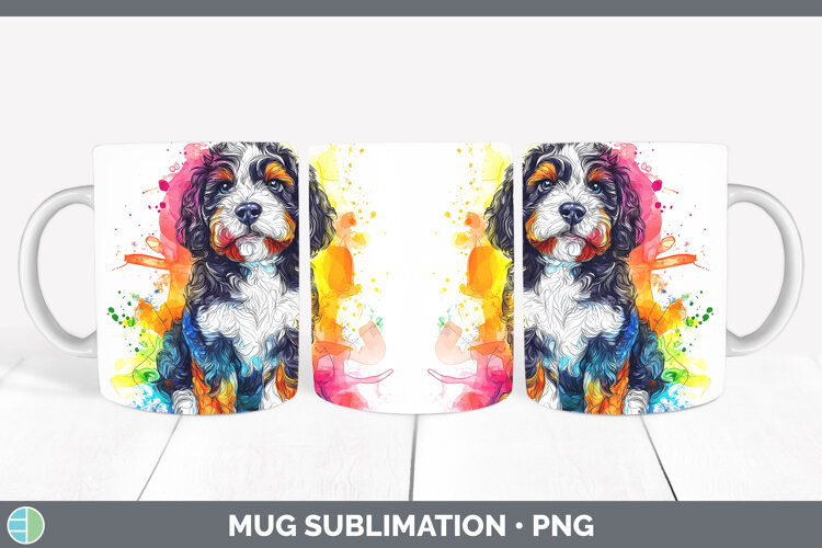 GorgeousDogs 04 Splash Mug Wrap design.