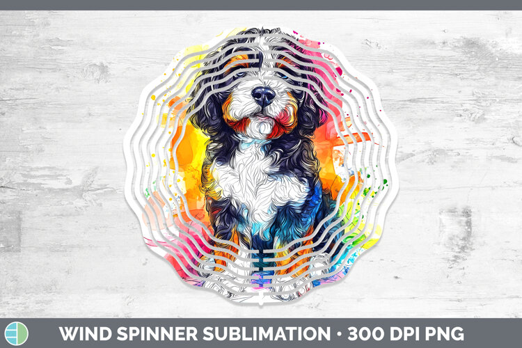 GorgeousDogs 04 Splash Wind Spinner design.
