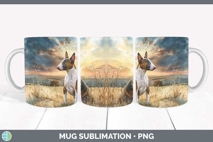 GorgeousDogs 04 Sunset Mug Wrap design.
