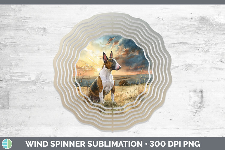 GorgeousDogs 04 Sunset Wind Spinner design.