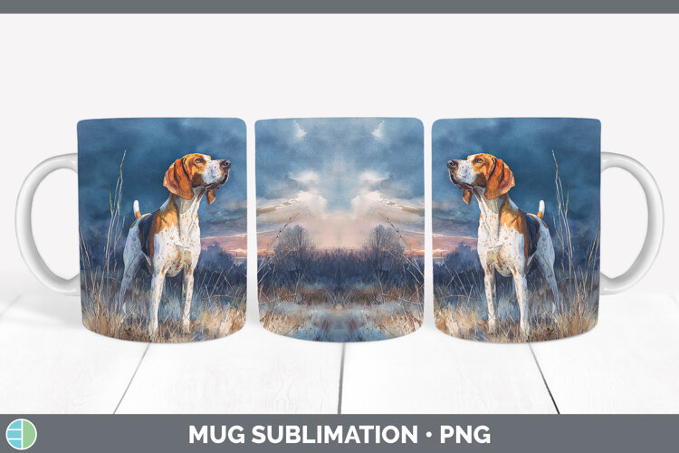 GorgeousDogs 04 Sunset Mug Wrap design.