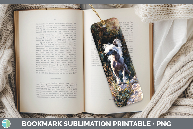 Hairless Chinese Crested Dogs 04 Sunset Bookmark Sublimation