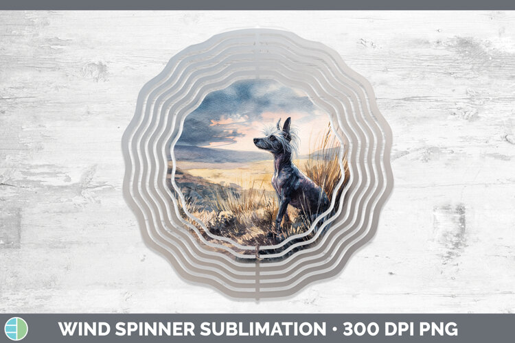 GorgeousDogs 04 Sunset Wind Spinner design.