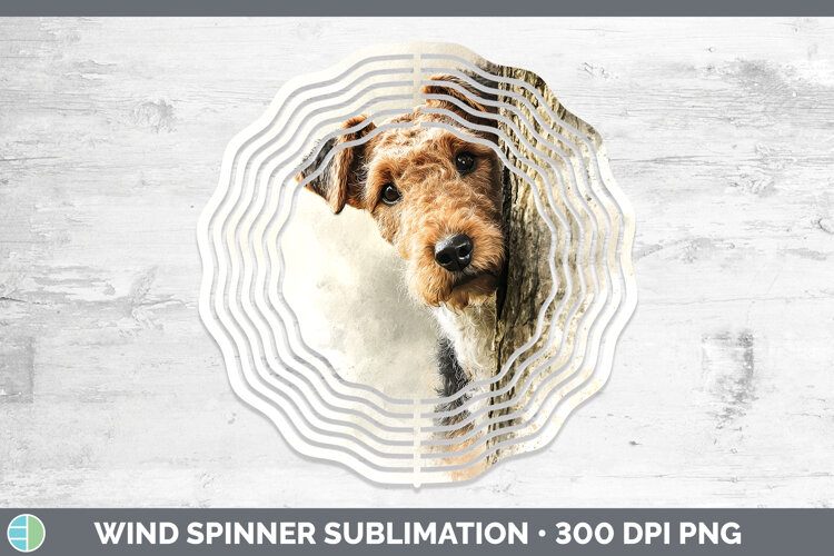 GorgeousDogs 04 Tree Peek Wind Spinner design.