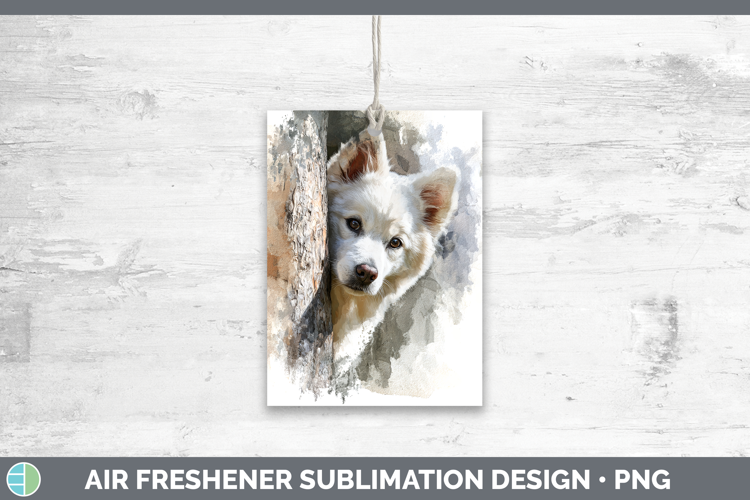 American Eskie Dogs 04 Tree Peek Air Freshener Sublimation D