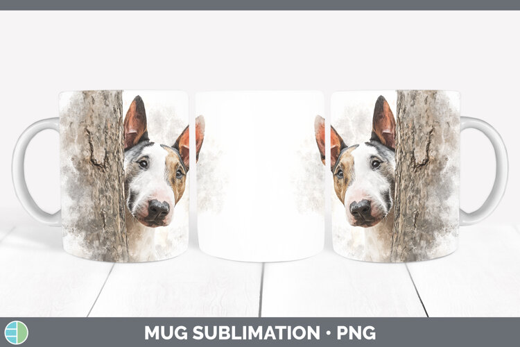 GorgeousDogs 04 Tree Peek Mug Wrap design.