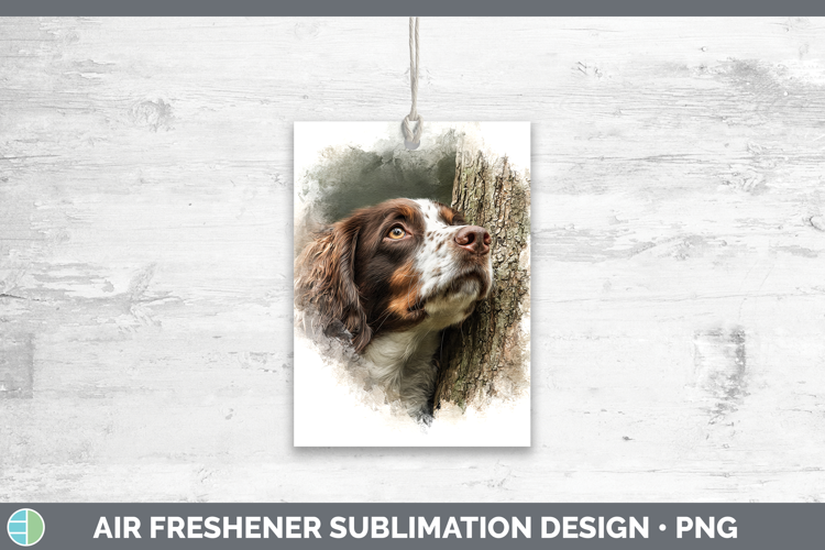 English Springer Spaniel Dogs 04 Tree Peek Air Freshener Sub