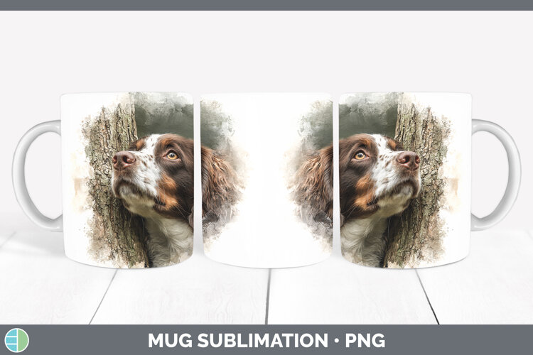 GorgeousDogs 04 Tree Peek Mug Wrap design.