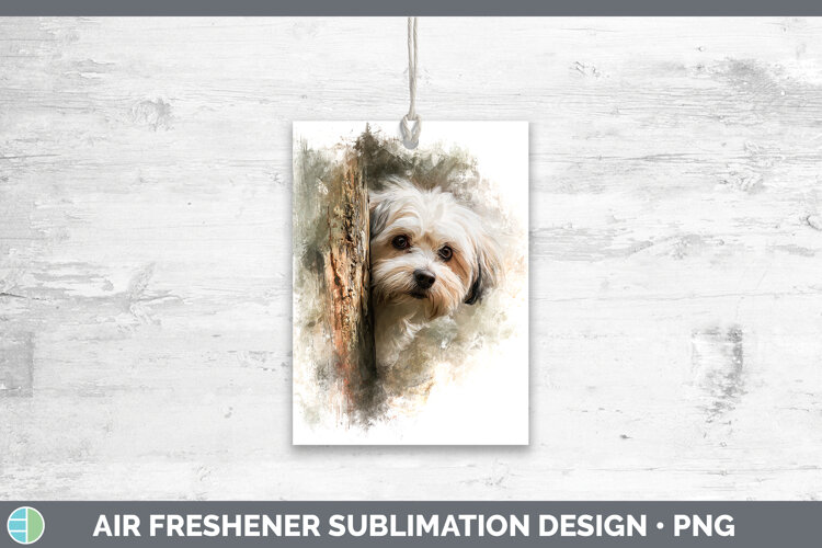 GorgeousDogs 04 Tree Peek Air Freshener design.