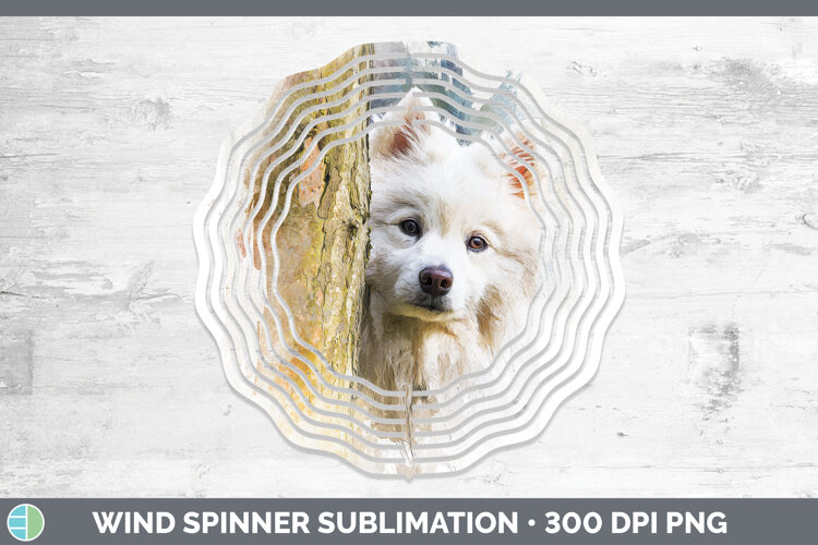 GorgeousDogs 04 Tree Peek Wind Spinner design.