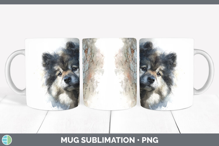 GorgeousDogs 04 Tree Peek Mug Wrap design.